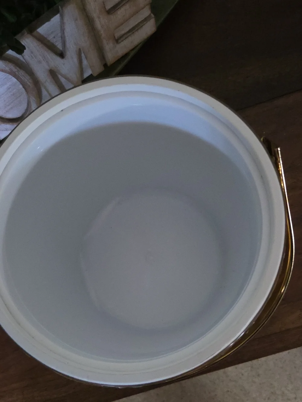 Mid Century Modern Brushed Gold Insulated Ice Bucket Acrylic Lid Retro Barware